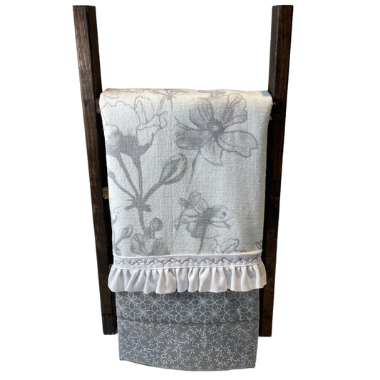 Beige Tea Towel. Farmhouse Style Kitchen Decor Handcrafted in Canada b –  Home Stitchery Decor