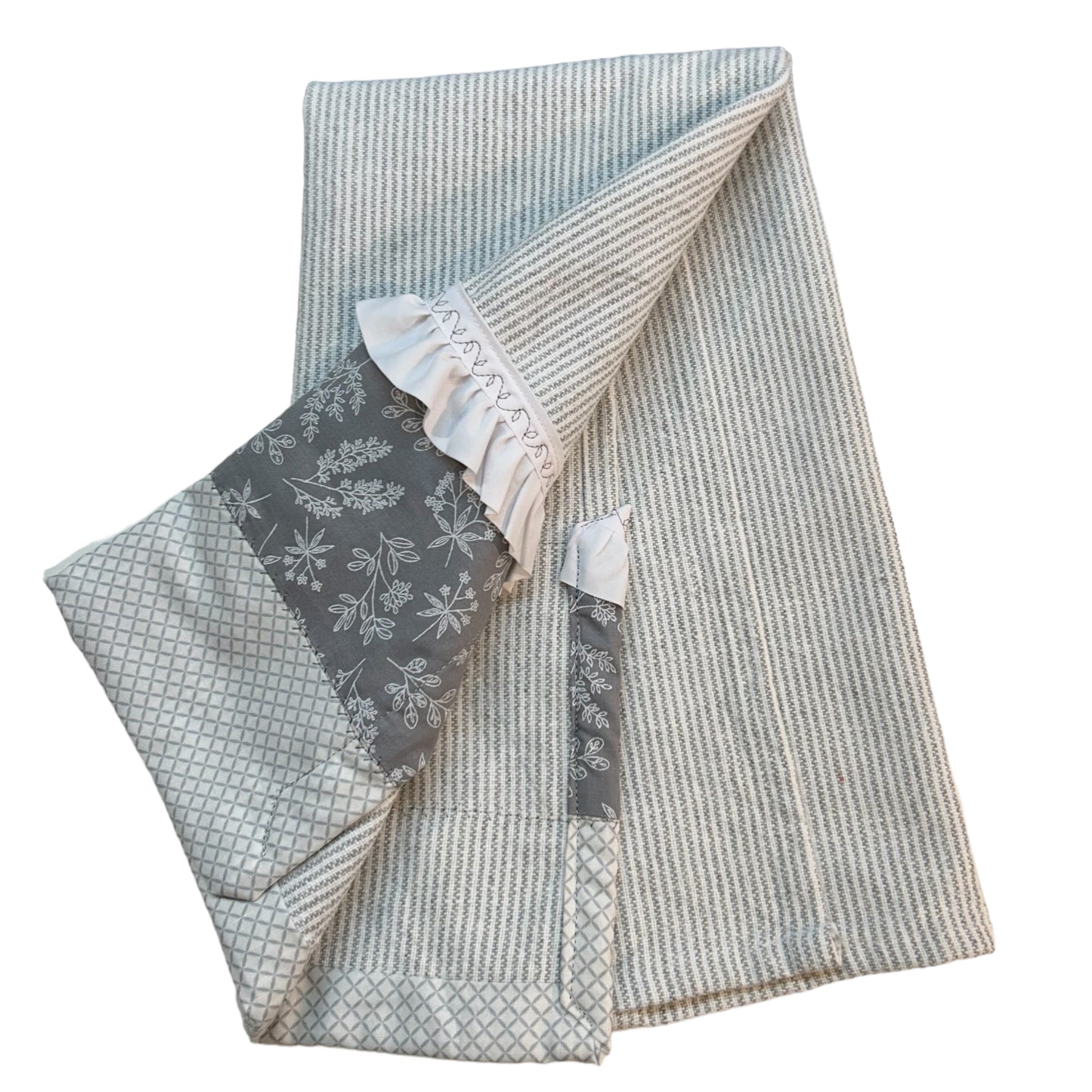 Grey and White Farmhouse Kitchen Dish Towel