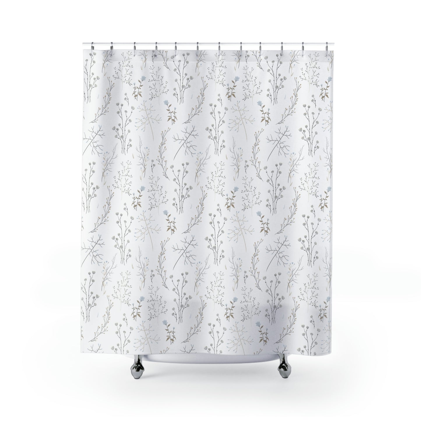 Delicate Floral Shower Curtain